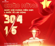 Thông báo lịch nghỉ lễ 30/4 và 1/5/2025