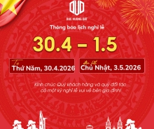 Thông báo lịch nghỉ lễ 30/4 và 01/5/2026